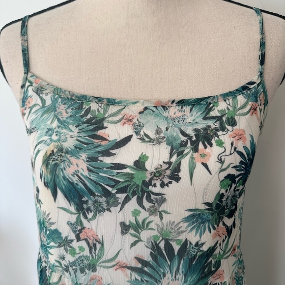 Vanessa Zani Italy Maxi Floral Dress S NWOT layered/tiered with slip - Picture 2 of 10